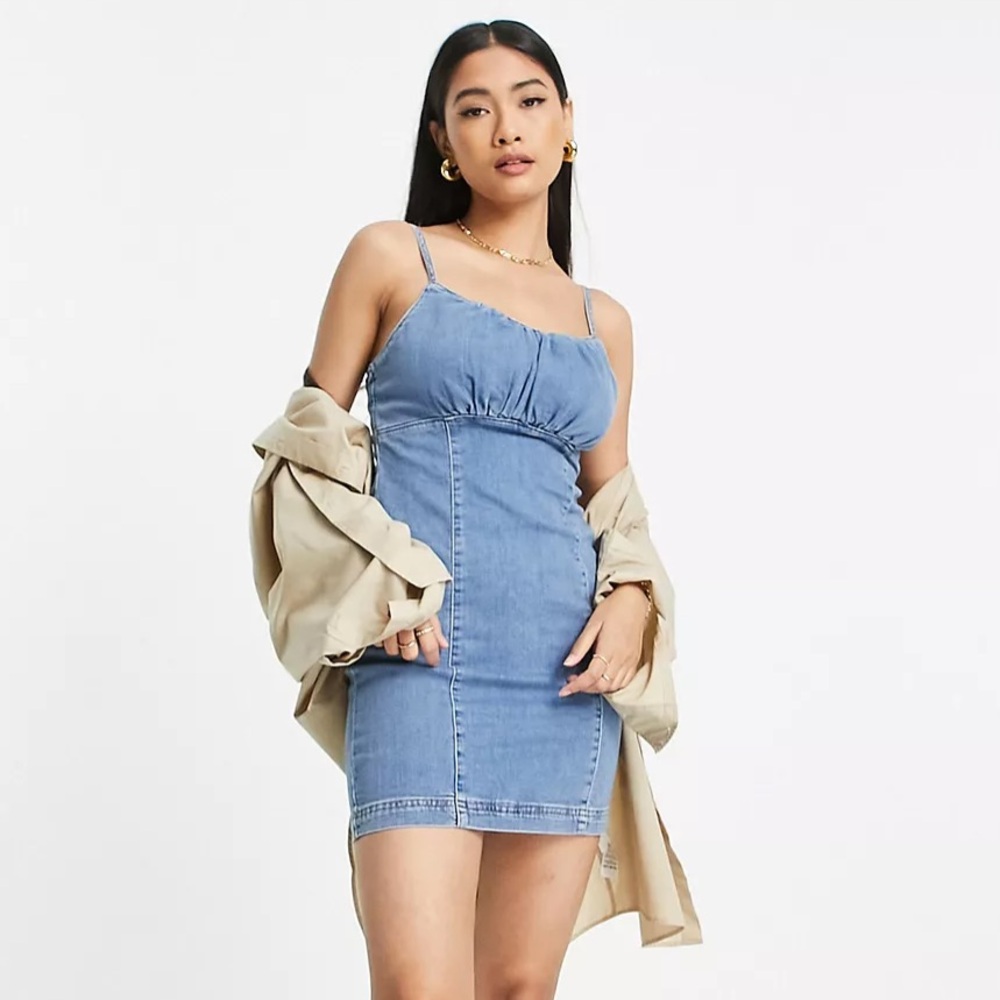 Topshop Denim Mini Dress